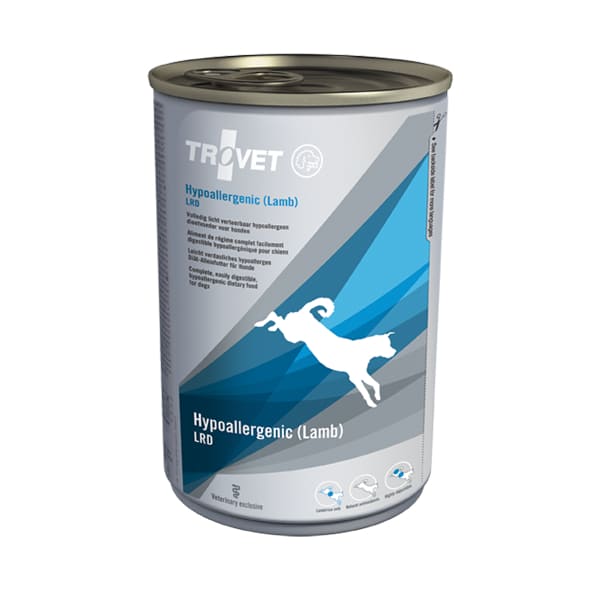 Trovet Hypoallergenic LRD veterinārie konservi suņiem alerģijām ar jēru 400 g